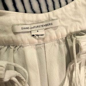 Diane Von Furstenburg white blouse
